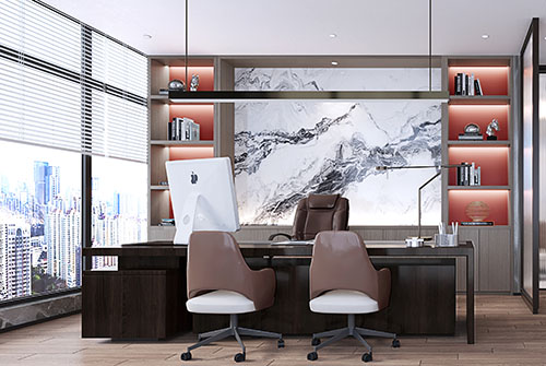 百色新中式风格私人办公室设计